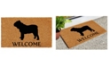 Home & More Bull Dog 17" x 29" Coir/Vinyl Doormat